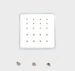 Sterling Silver Opal Nose Stud