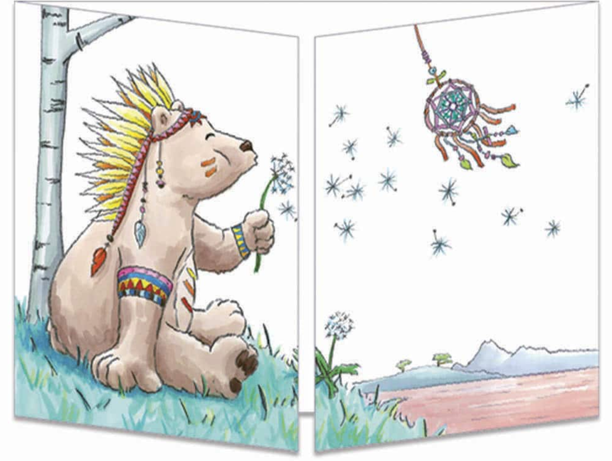 Sophie Turrel Folding Greetings Card -Dreamcatcher CT317