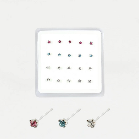 Sterling Silver Star Nose Stud