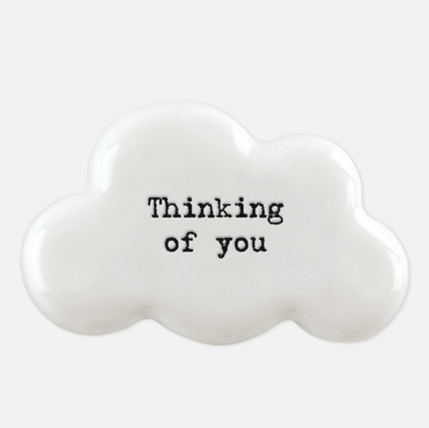 East of India Porcelain Cloud token-Thinking of you