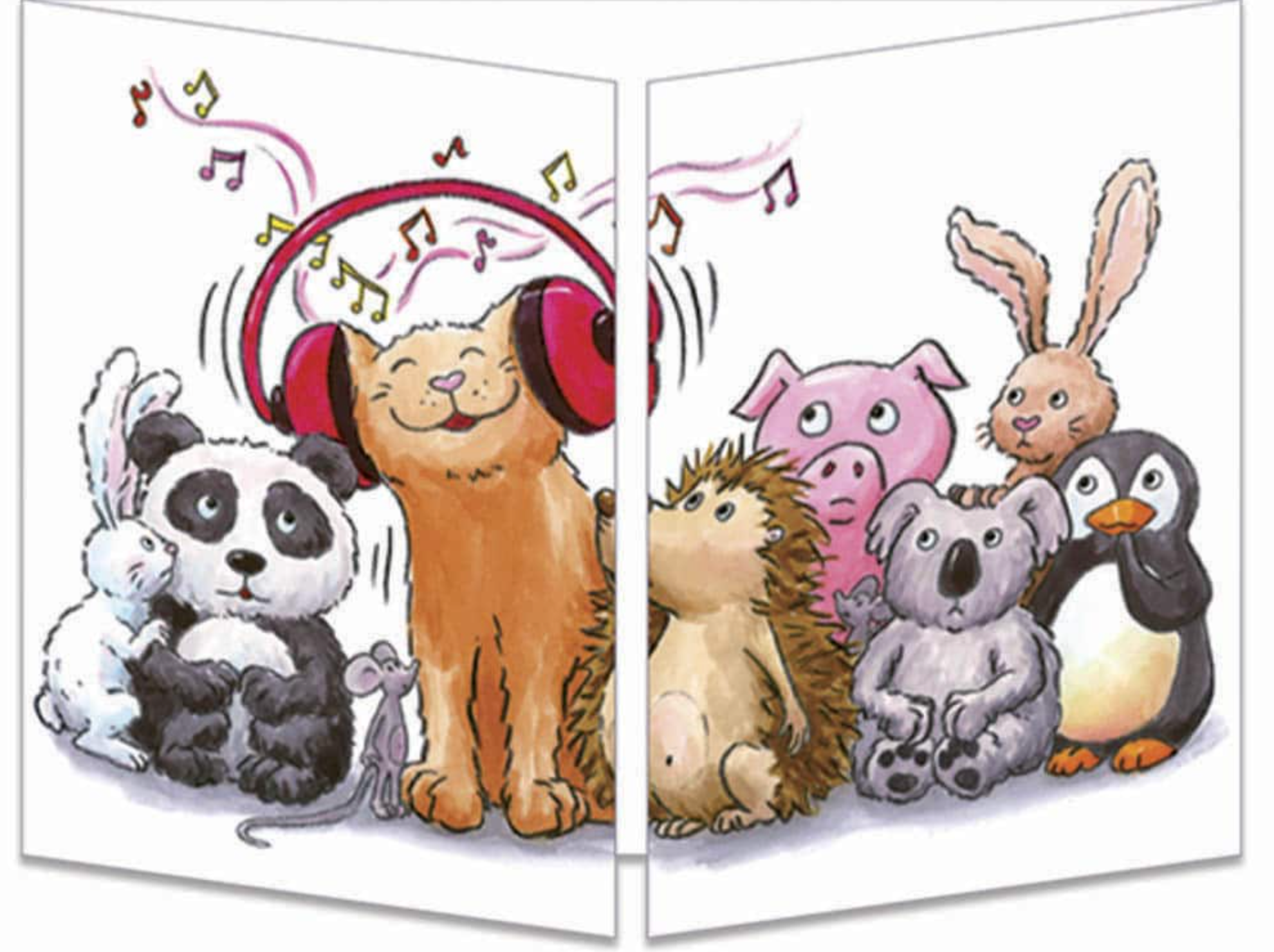 Sophie Turrel Folding Greetings Card - Good Vibrations CT283