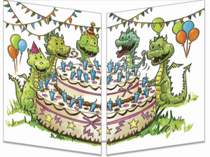 Sophie Turrel Folding Greetings Card - Dragon Party CT265
