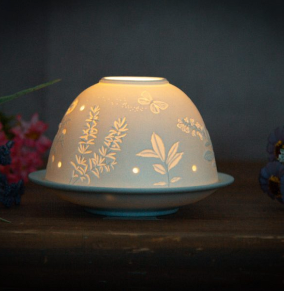 Light-Glow Spring Tealight Candle Holder
