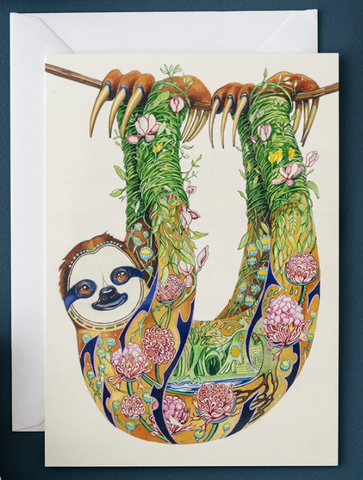 Daniel Mackie Sloth Greetings Card