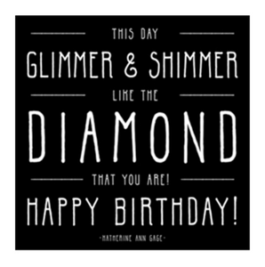 Quotable Greetings Card - Glimmer & Shimmer