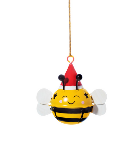 Bee Metal Bell Christmas Tree Decoration