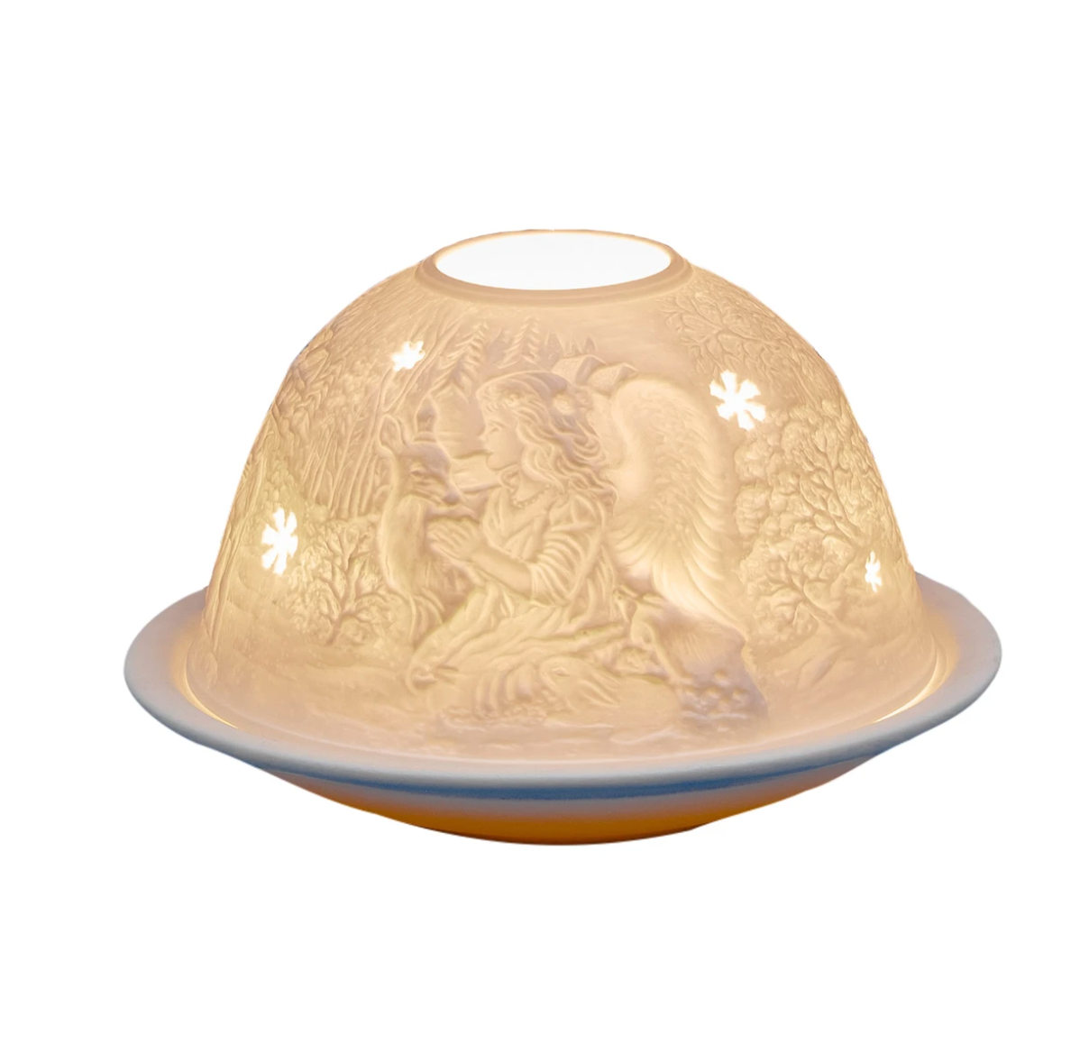 Light-Glow Forest Angels Tealight Candle Holder