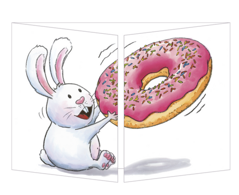 Sophie Turrel Folding Greetings Card - The Donuts CT312