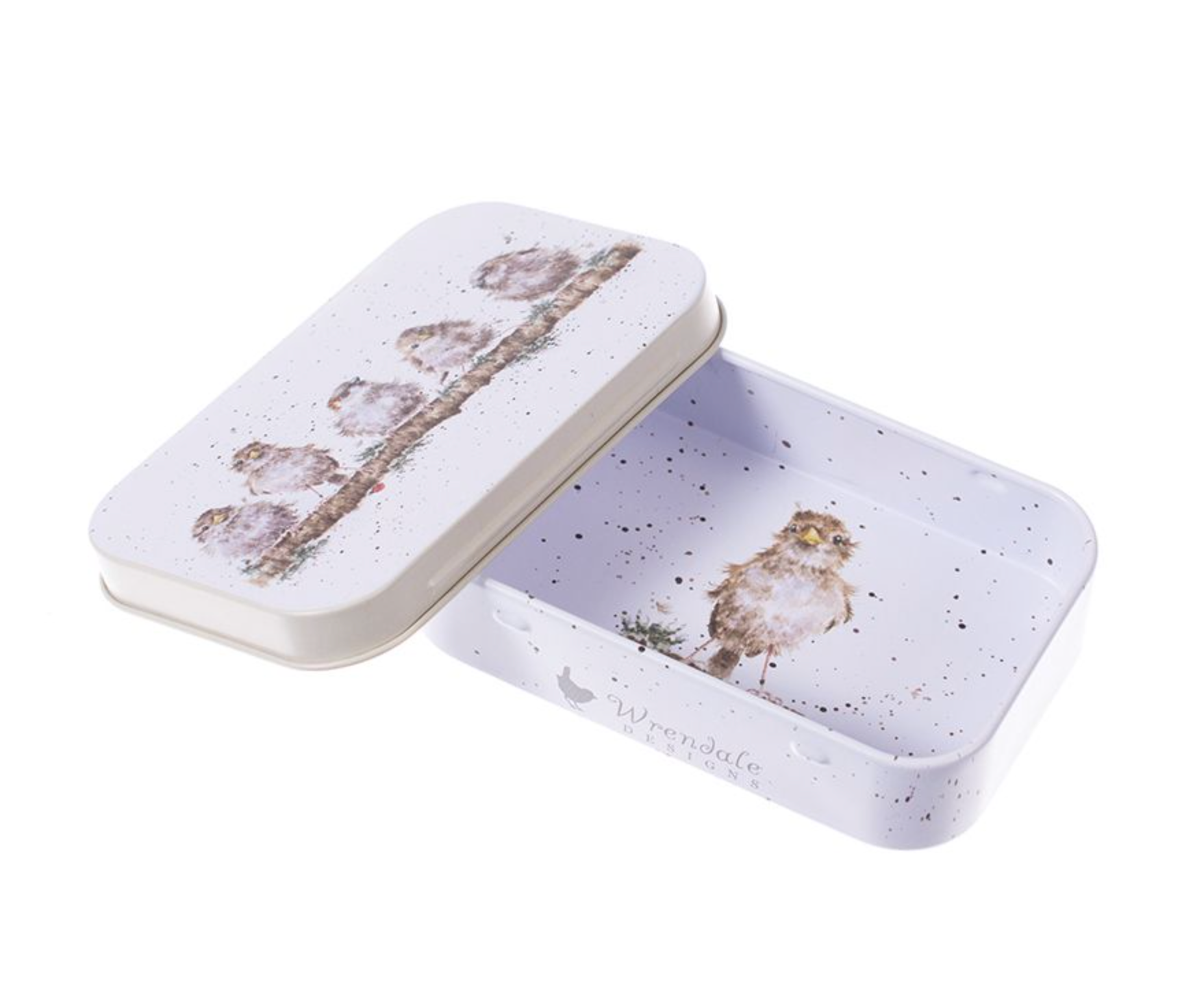 Wrendale Trinket Tin - "Chirpy Chaps" Sparrows