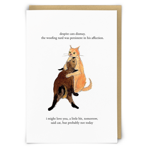 Zeppelinmoon Greetings Card Woofing Turd