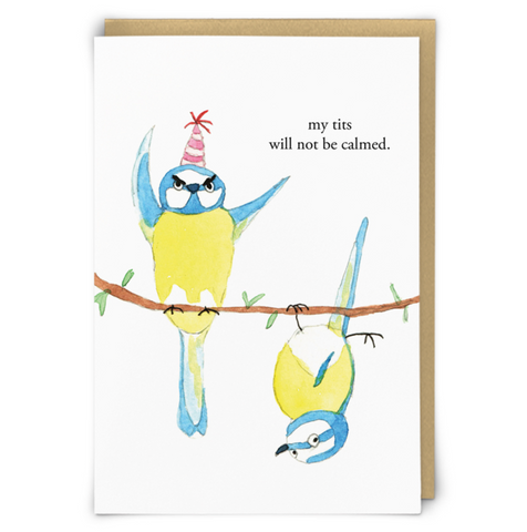 Zeppelinmoon Greetings Card Calm Tits