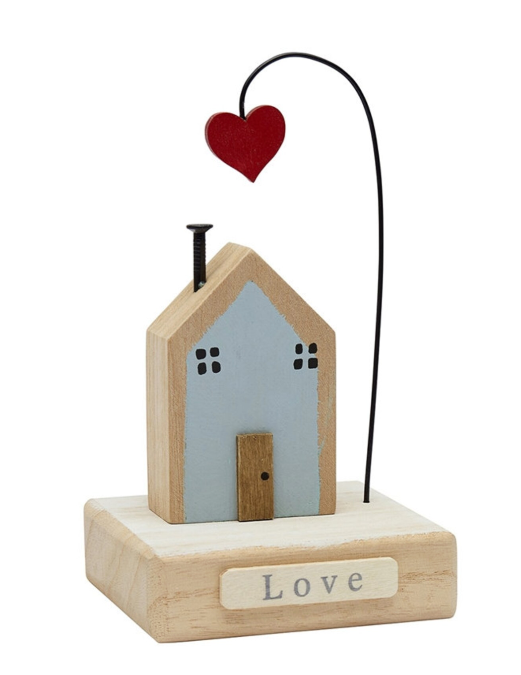 Wooden Heart and Home Decoration
