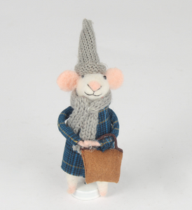 Christmas Decoration Mouse with Bag