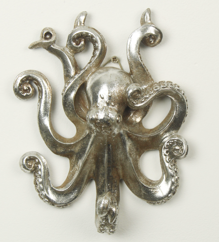 Octopus Single Hook Wall Art