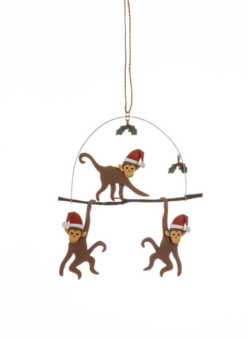 Shoeless Joe Christmas Decoration Cheeky Monkeys