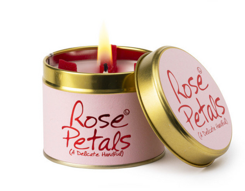 Lily Flame Rose Petals Candle
