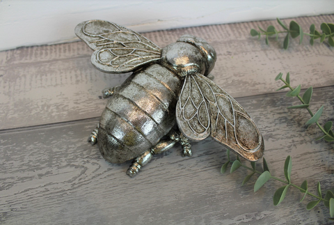 Silver Bee Ornament