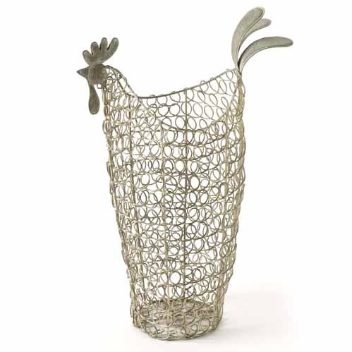 Wire Rustic Chicken Egg Basket